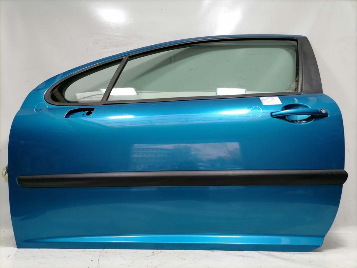 Peugeot 207 original Tür vorn links KMU Blaumetallic 3-Türer Rohbau Bj.2008